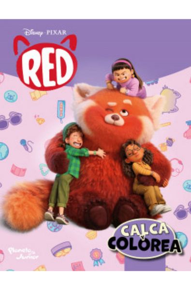 Calca y colorea. red
